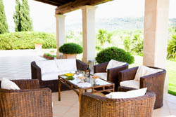 Плетеная мебель для терассы фото